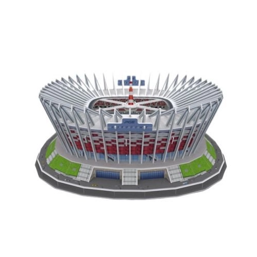 Puzzle 3D Cubic Fun Stadion PGE Narodowy, edukacyjne i dekoracyjne, idealne dla fanów piłki nożnej i architektury